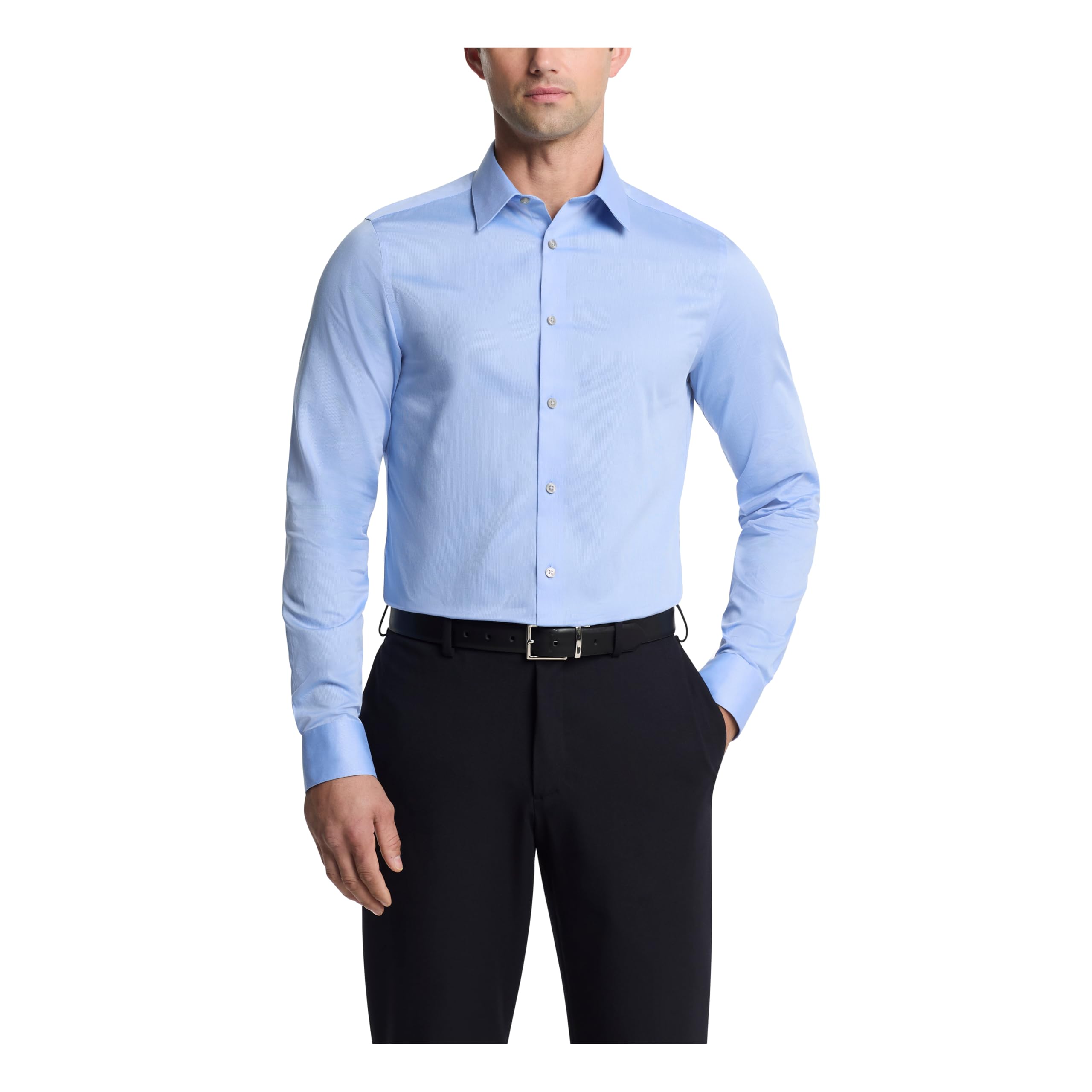 Calvin Klein Mens Dress Shirts Slim Fit Non Iron Solid