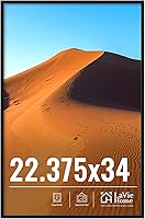 Vista 60 de LaVie Home Marco de fotos de 2 x 3, marco de fotos negro de 2 x 3 con plexiglás HD, marco de visualización de 2 x 3, 1 paquete, colección clásica