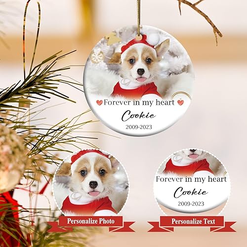 Miniatura 3 de Adornos de Navidad personalizados conmemorativos para perros, regalos conmemorativos para perros por pérdida de perro, adornos de árbol de Navidad,