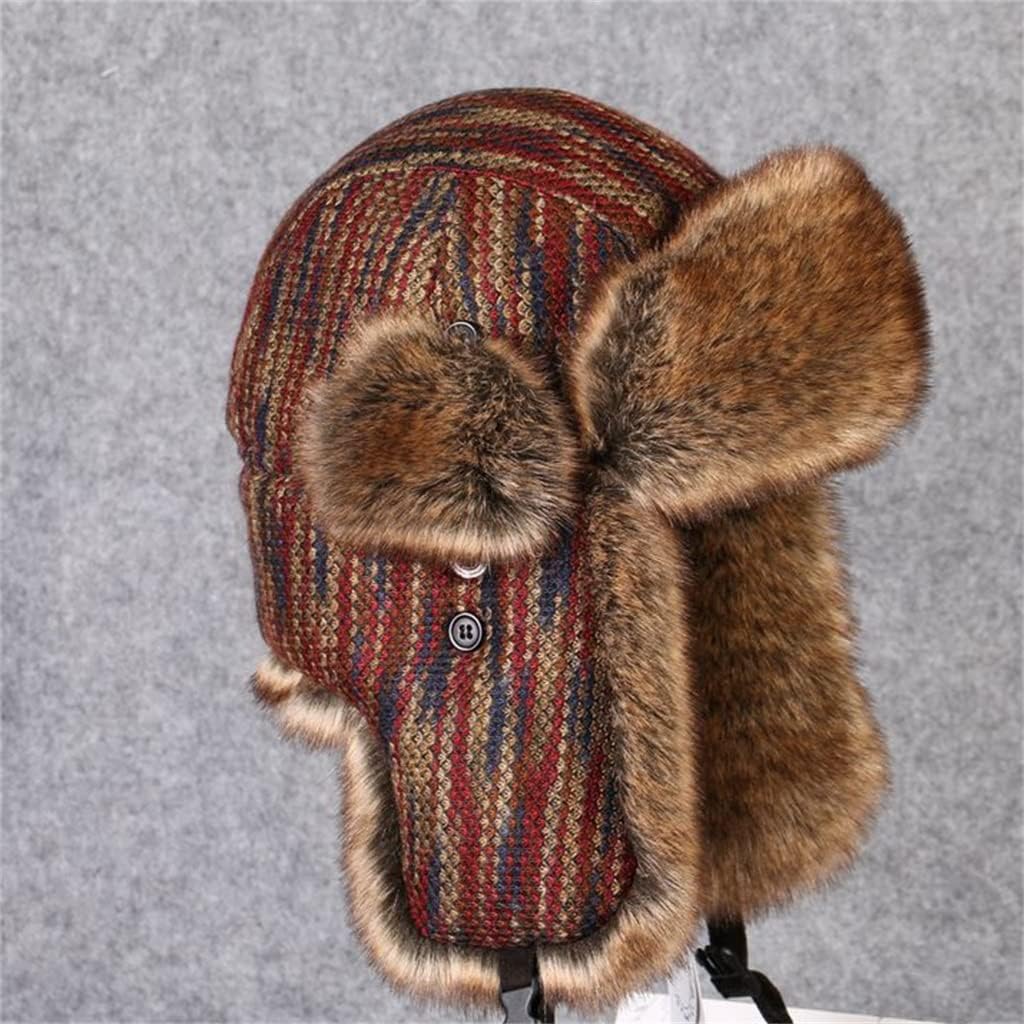 Thickened Cotton Padded Ear Cap for Men's Winter Hat for Women's Ski Korean Version