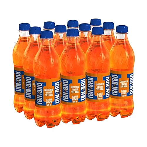 Barr's Irn-Bru Soft Drink, 16.9 Fluid Ounce (Pack of 12) - Original - 16.9 Fl Oz (Pack of 12)