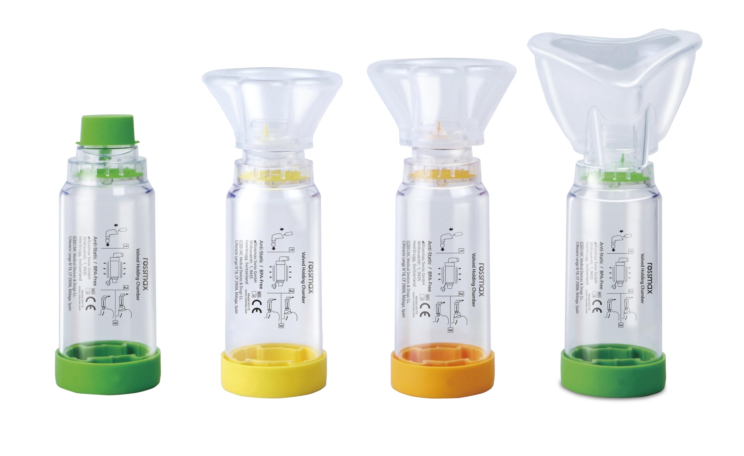 Rossmax AS175C Anti-Static Aero Spacer, Valved Holding Chamber-image-27