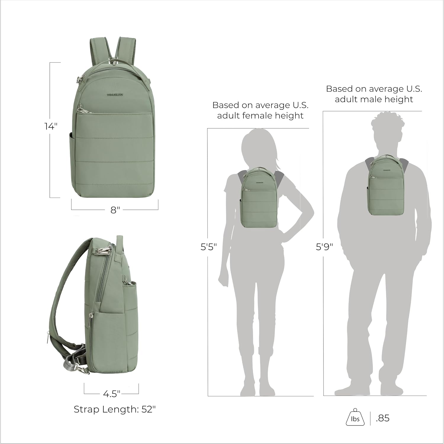 Travelon Anti-Theft Roam Convertible Backpack Sling - Image 4