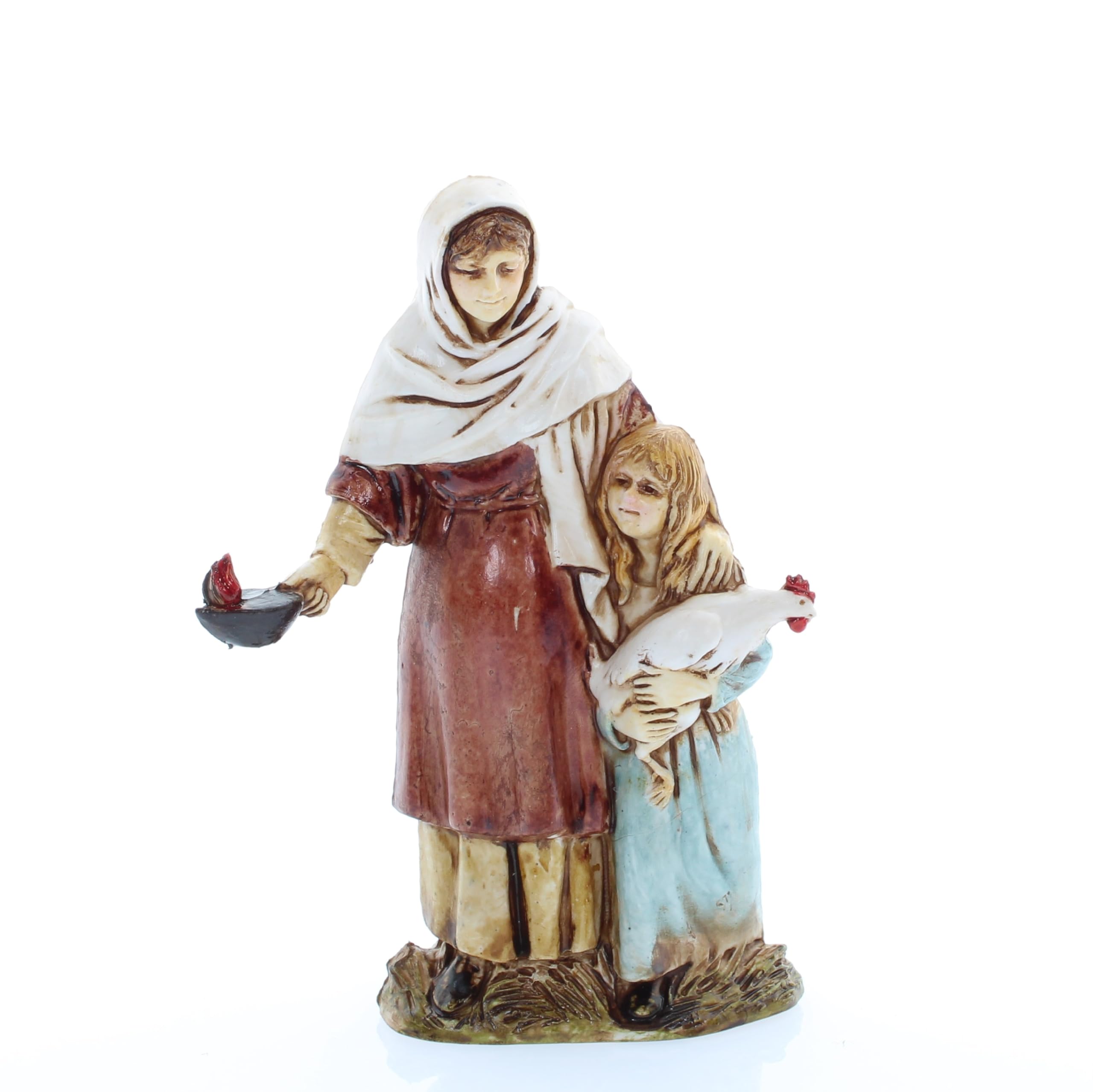 Figurine Crèche Gardien Assis 10 Cm - Échelle 1:20, Style Arabe, Peinte à La Main - Fabriqué En Italie Par Moranduzzo