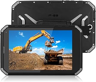 Tablet de 8 polegadas, tablet à prova d'água IP68 para Android 12, 4 GB de RAM 64 GB ROM, tela IPS FHD 1920x1200, tablet Octa Core 4G LTE, câmera frontal de 5,0 MP + câmera traseira de 13,0(Preto)