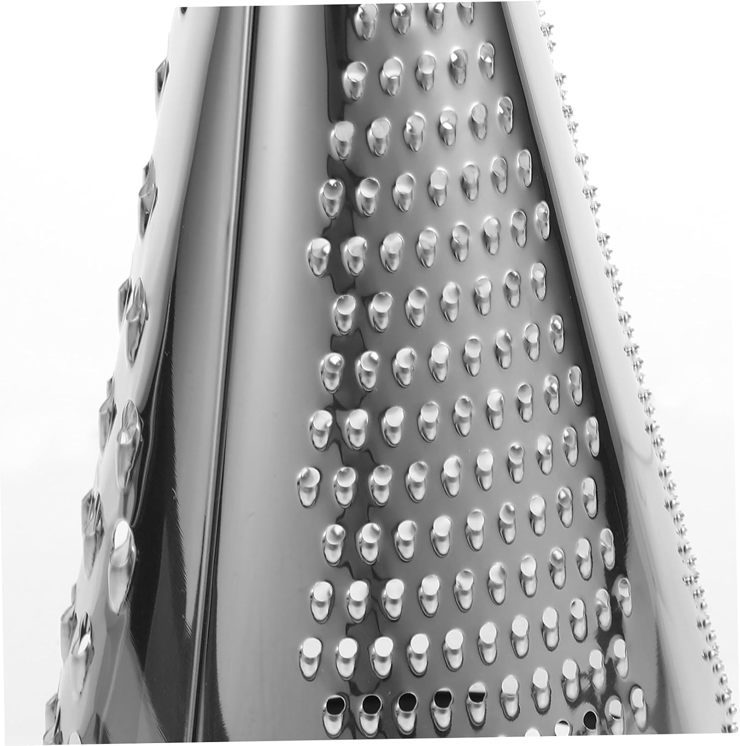 Sturdy Stainless Steel Cone Cheese Grater, 9 Inch, Silver