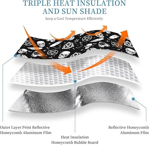Miniatura 5 de Parasol plegable para parabrisas delantero, bloquea los rayos UV para mantener tu vehículo fresco, protector de visera para automóvil, camión, SUV
