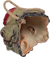Vista 4 de Clobeau Bolsa de dulces de cabeza de zombi de Halloween, bolsa de mano de dulce o truco, bolsa de dulces aterradores colgantes con cabeza de vampiro