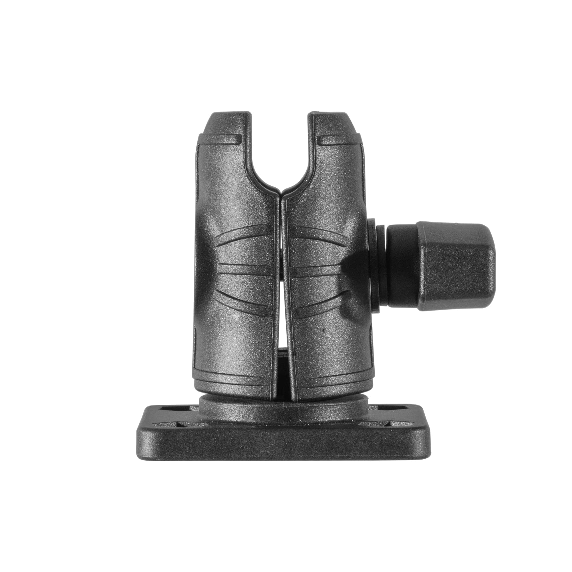 iBOLT Composite 2.5” Single Socket Arm with Rectangular AMPs Pattern Drill Base for All Industry Standard 1-inch / 25mm / B Size Ball Adapters