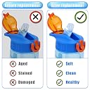 3pcs Bite Valve Replacement for Zak Designs Water Bottle, Water Bottle Mouthpiece BPA Free Silicone Spout Replacement Lid for 15/15.5/16/19/25/27oz gallery image