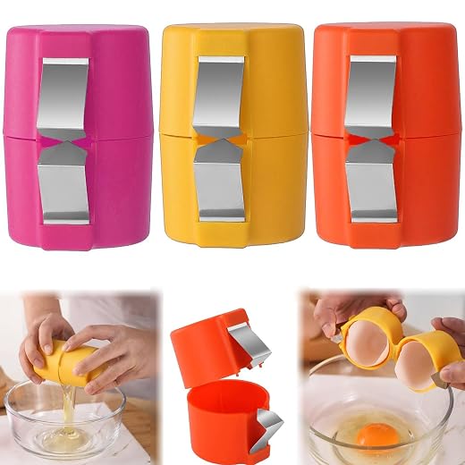 Egg Topper Cutter Tool Egg Cracker Tool Egg Shell OpenerHard Boiled Egg Peeler Egg Cracker Tool For Eggs Kitchen Gadgets Egg Cracking Tool Handheld Egg Slicer Egg Peeler Tool For Hard Boiled Eggs (3)