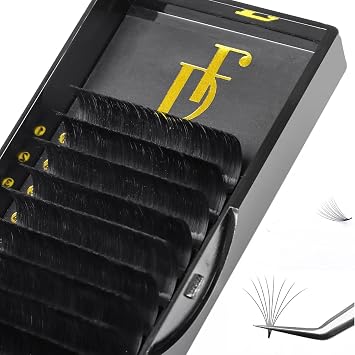 Eyelash Extension Easy Fan Volume Lash Extensions 0.07 DD Curl 15-20mm Mixed Lash Trays Super Soft Rapid Blooming Self Fanning Cashmere Dream Flower Lashes Extension Supplies