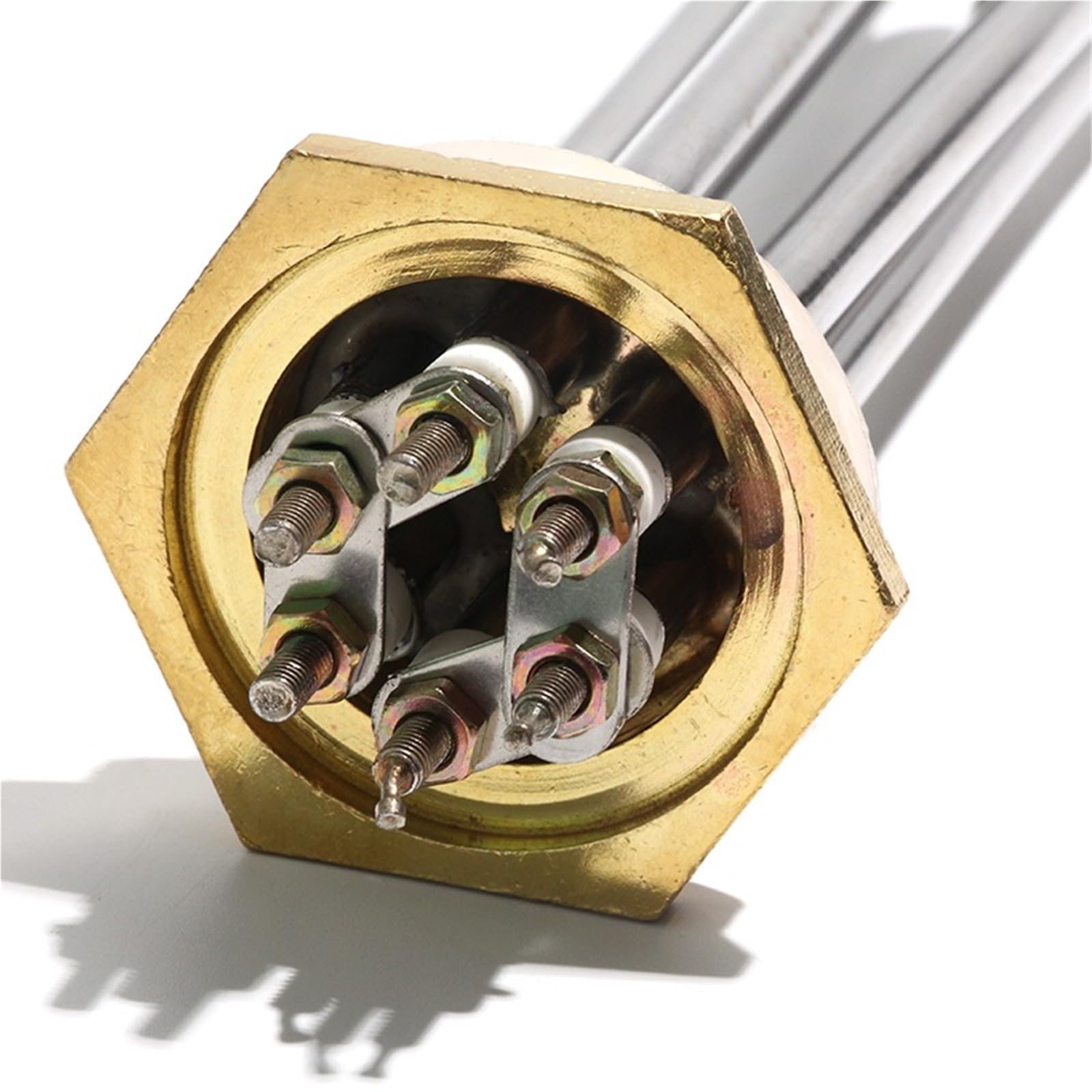 Tubo riscaldante a immersione CC 24 V 36 V 48 V G1 1/4" DN32/41 mm filettatura tubolare elemento riscaldante 600 W 900 W 1 KW 1,5 kW (24 V 600 W 185 mmL)