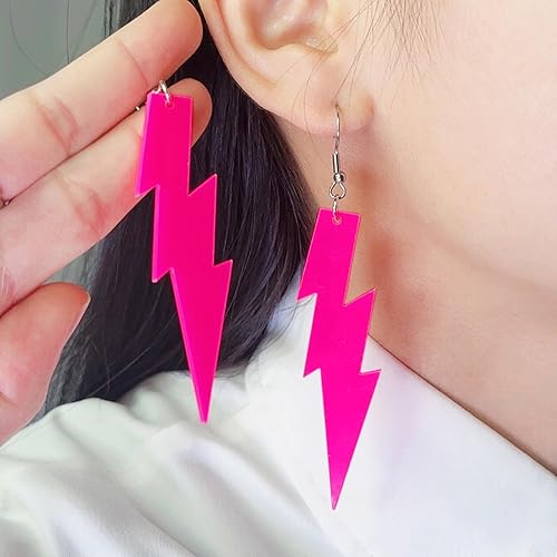 Miniatura 3 de Pendientes de cinta de casete rosa retro - Accesorios de fiesta de hip hop de los años 70 y 80