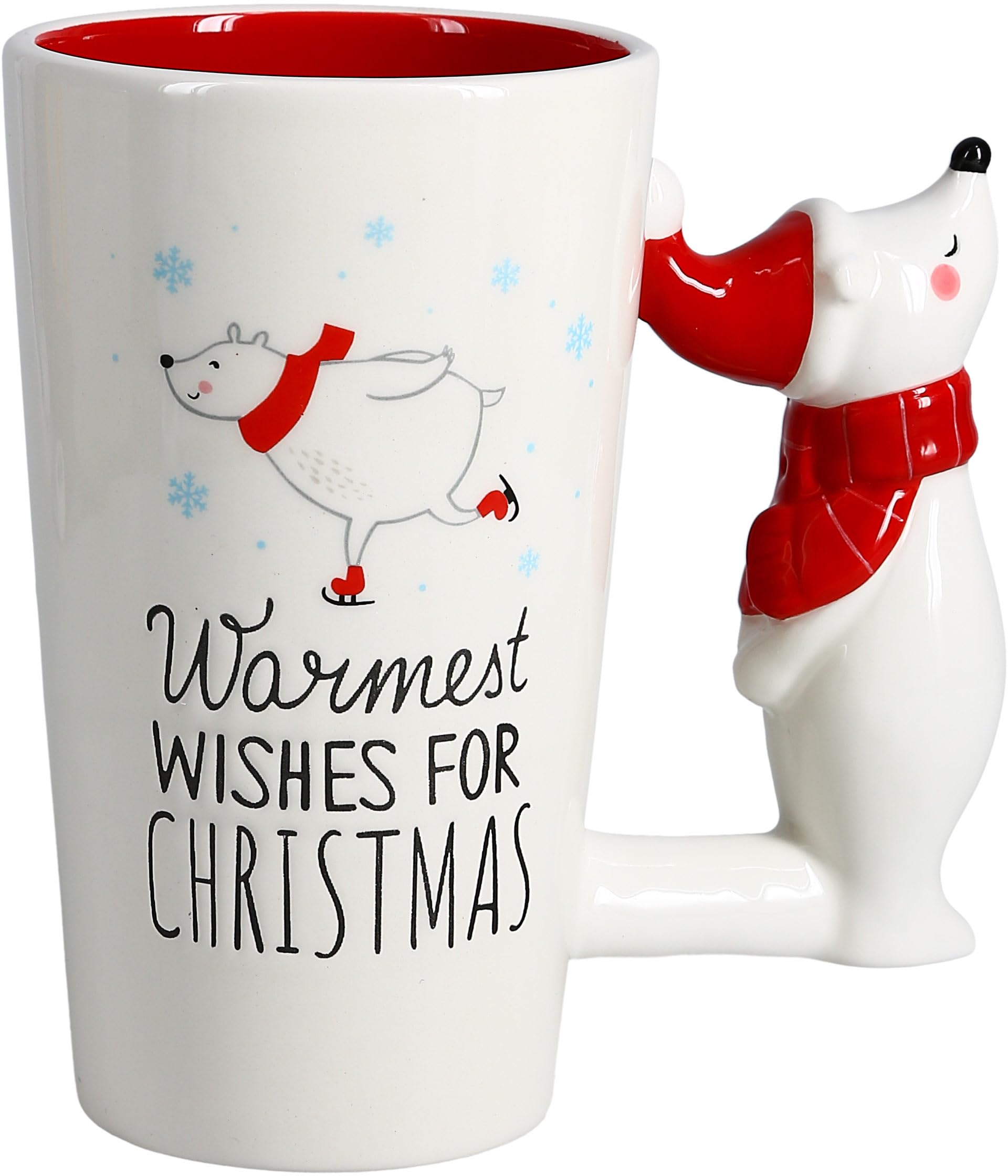 Pavilion - Warmest Wishes - Taza de café de 17.4 onzas con mango único en forma de oso polar