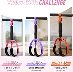 Upgraded Durable Pedal Resistance Band with Handle, Thickened Latex Tubes and Soft Foam Fabric Foot Pedal, Sit Up Exercise Equipment for Abdomen, Waist, Arm, Core/ABS, Leg, Physical Therapy