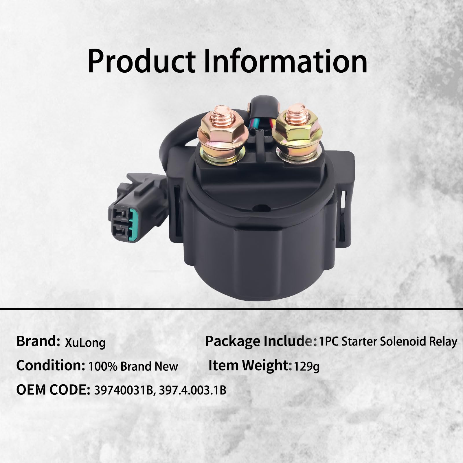 Relè solenoide avviamento 39740031B compatibile con Ducati 1098 1098 S 1198 R SP 848 848 1100 Evo Dark GT 1000 Sportclassic Touring 696 796 20° Anniversario Sport 1000 Sportclassic Biposto