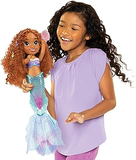 Disney The Little Mermaid Ariel Doll with Hair Charms! Feature Singing & Talking Doll, Accessories Activate Music & Magical Lights - Play in & Out of Water!