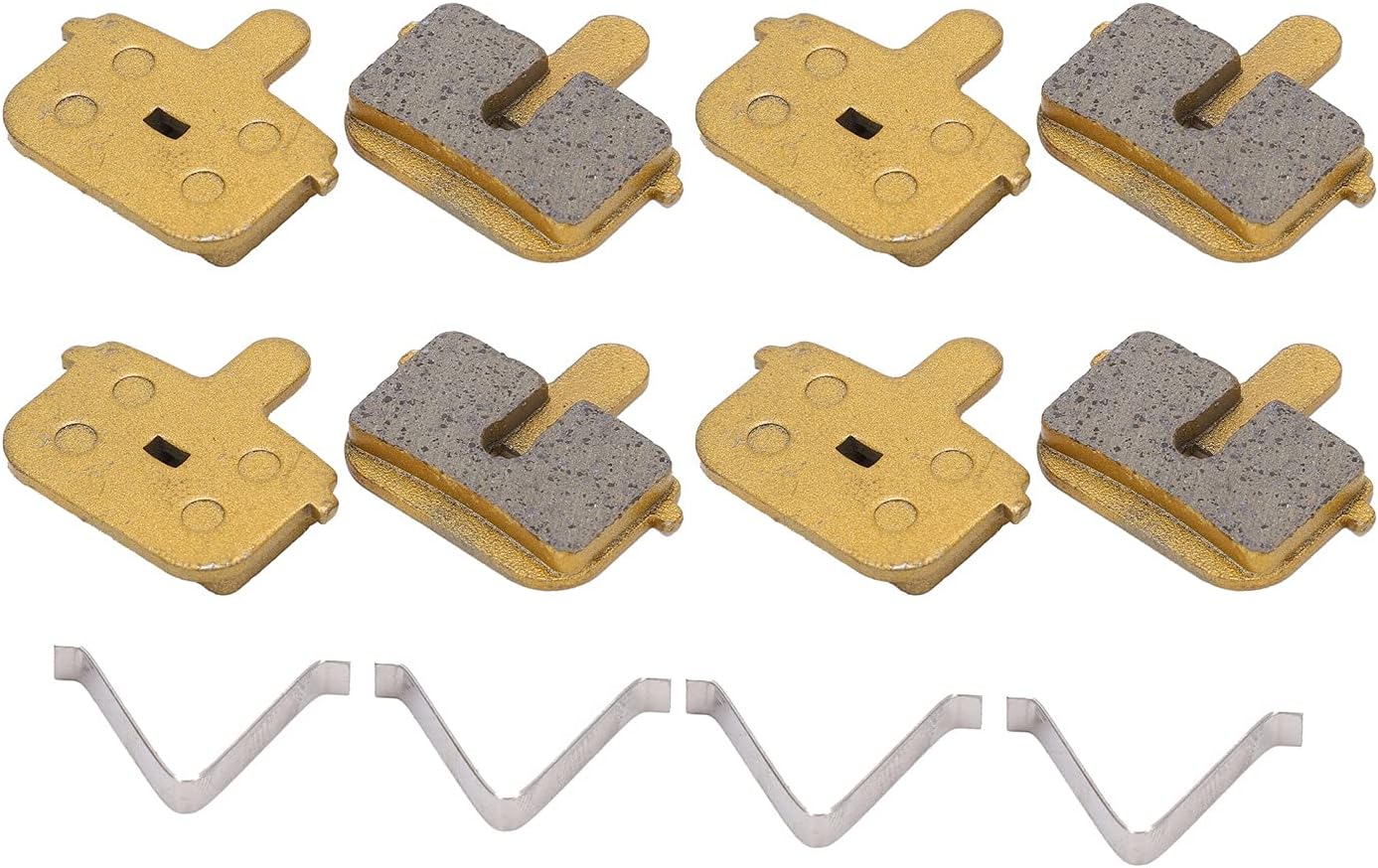 4 Pair Bicycle Disc Brake Pads for M355 M446,Full Metallic Disc Brake