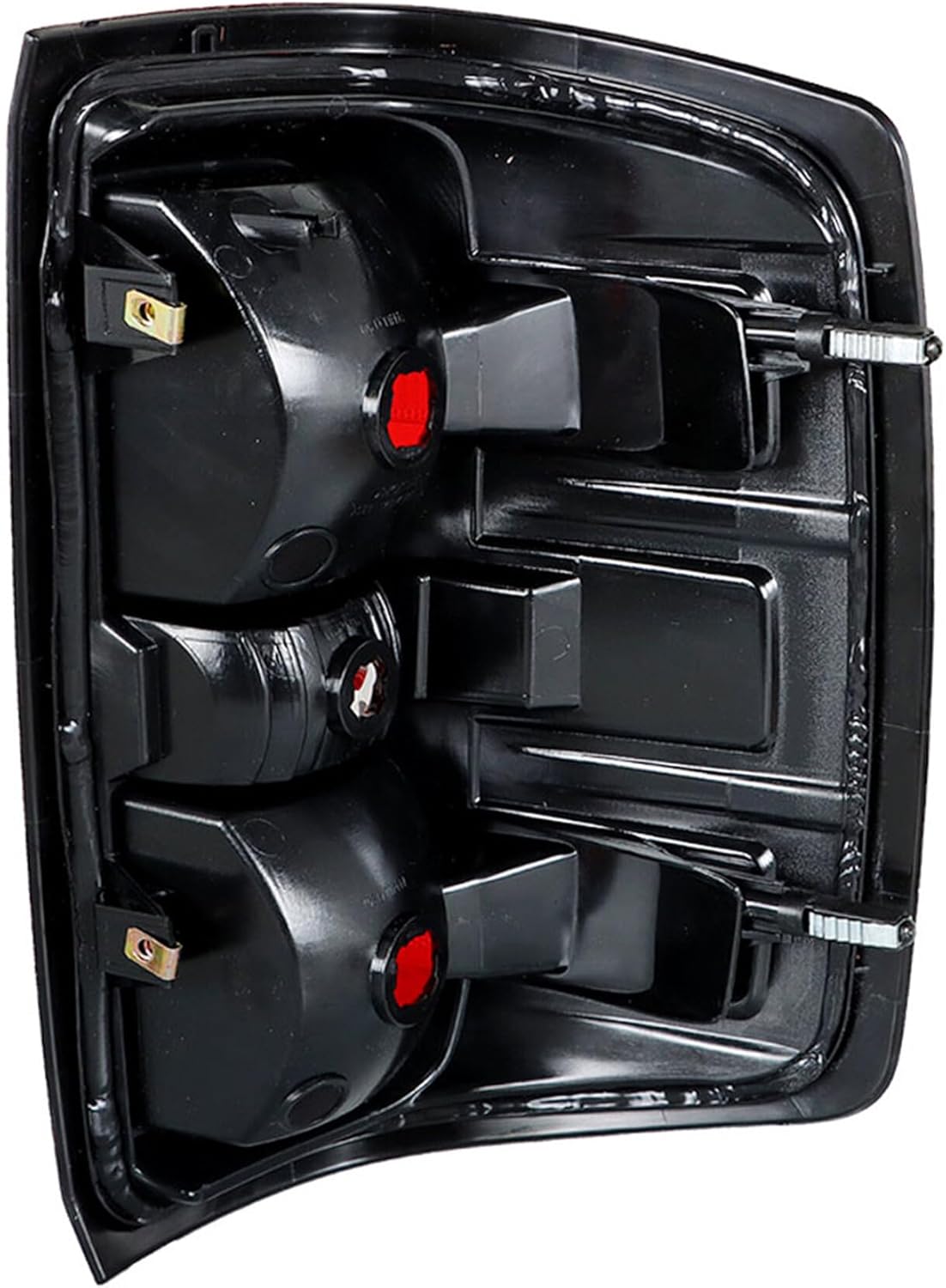 munirater 1-Pack Rear Left Tail Light Brake Lamp Assembly Replacement for Silverado 1500 2500HD 3500HD 2014 2015 Driver Side w/o Bulbs 23431875 GM2800261