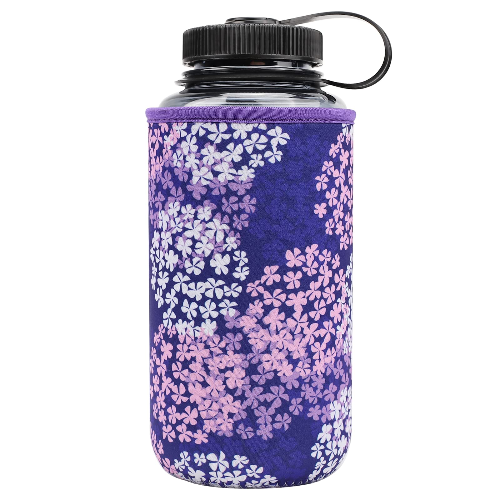 YR Reusable Neoprene Insulator Sleeve for Nalgene - 32oz Hydrangea Bottle Cooler