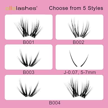 Bottom Lashes Bottom Lash Clusters | Lash Clusters With Bottom Lashes | DIY Bottom Lashes, Multiple Styles, Lightweight Natural Look, Easy Application & Long Wear (J-0.07, 5-7mm)