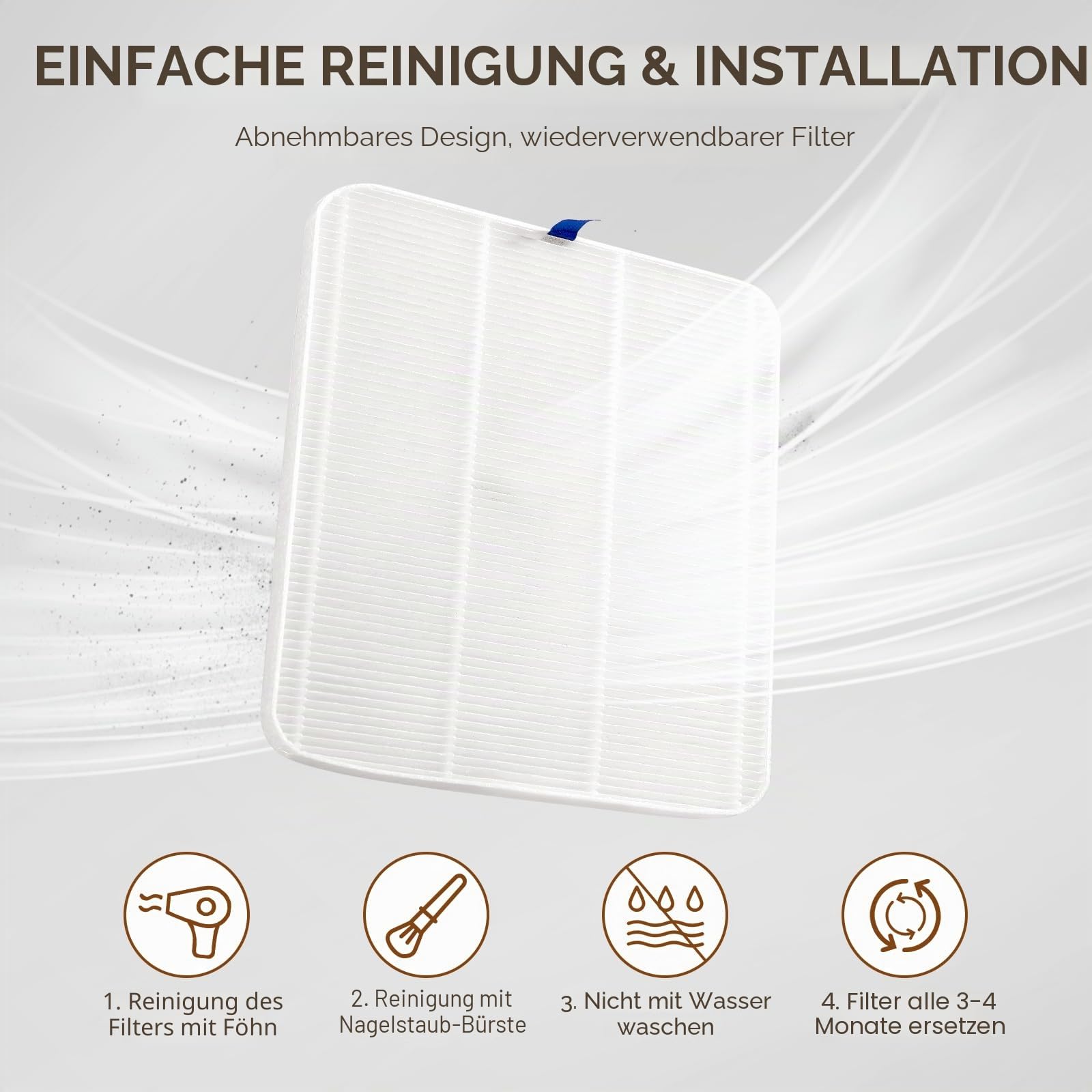 Staubabsaugung für Nägel 800PA, 5500RPM Professionell Akku-Nagelstaubsauger