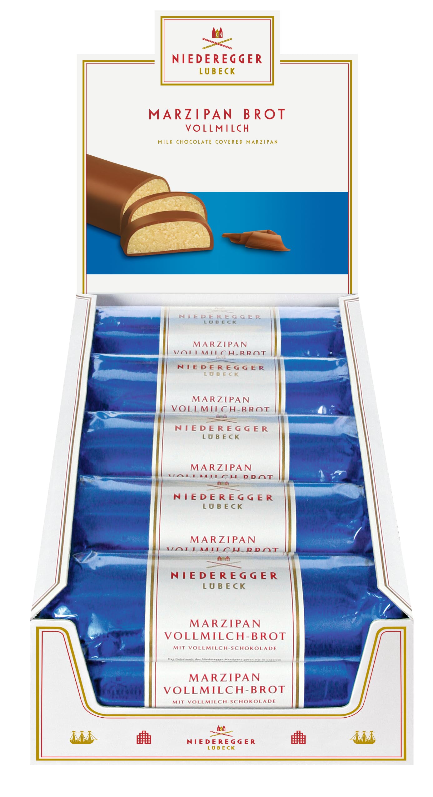 Niederegger - Milk chocolate covered marzipan loaf 125g