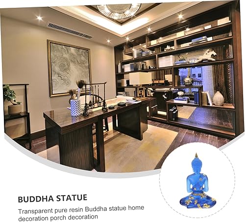 Miniatura 4 de DECHOUS Estatua de Buda de resina para decoración de estilo zen, oficina, hogar, Tailandia, creativa, Buda