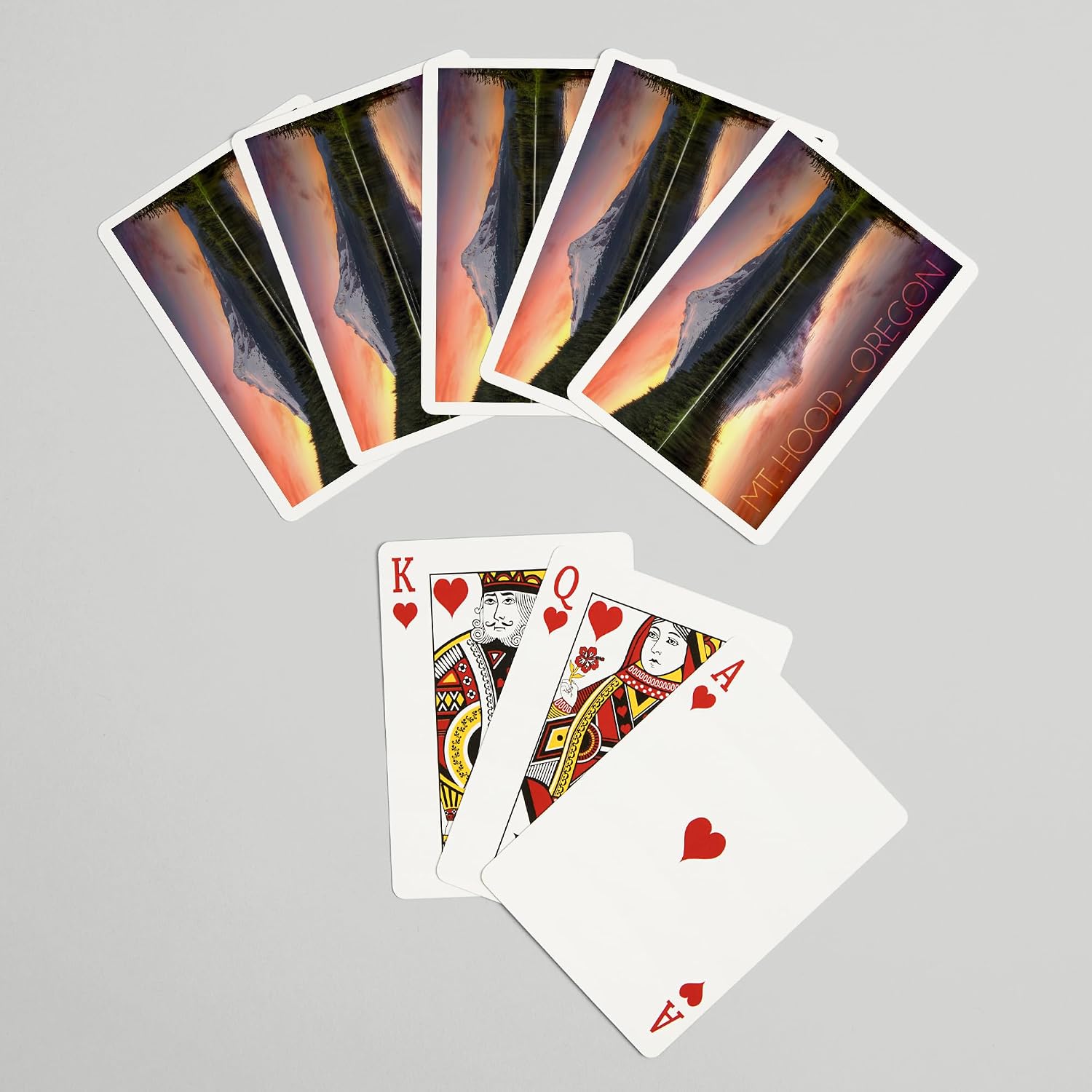 Lantern Press Oregon, Mt. Hood, 52 Playing Cards for Adults, Poker Size Card Deck