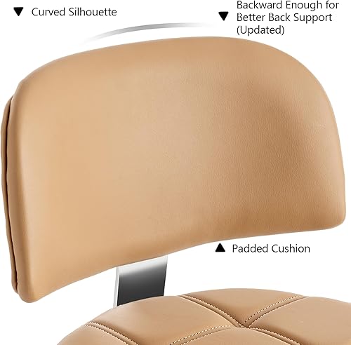 Miniatura 4 de Taburete con cerradura con respaldo y reposapiés, taburete ergonómico hidráulico ajustable para médico, esteticista, artista, hogar, escritorio de