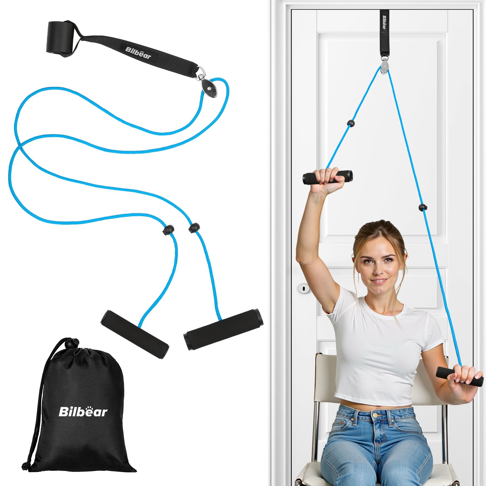 Physical Therapy Shoulder Training Pulley,Shoulder Exercise Pulley for Cuff Rehabilitation,Pulley System for Shoulder and Arm Exercises-image-42