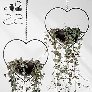 12 Bathroom Counter Ideas for Clean Organized Stylish Surfaces 52 Hajia 2 Pack Heart Shaped Boho Hanging Plant Holder with 6inch Detachabl...