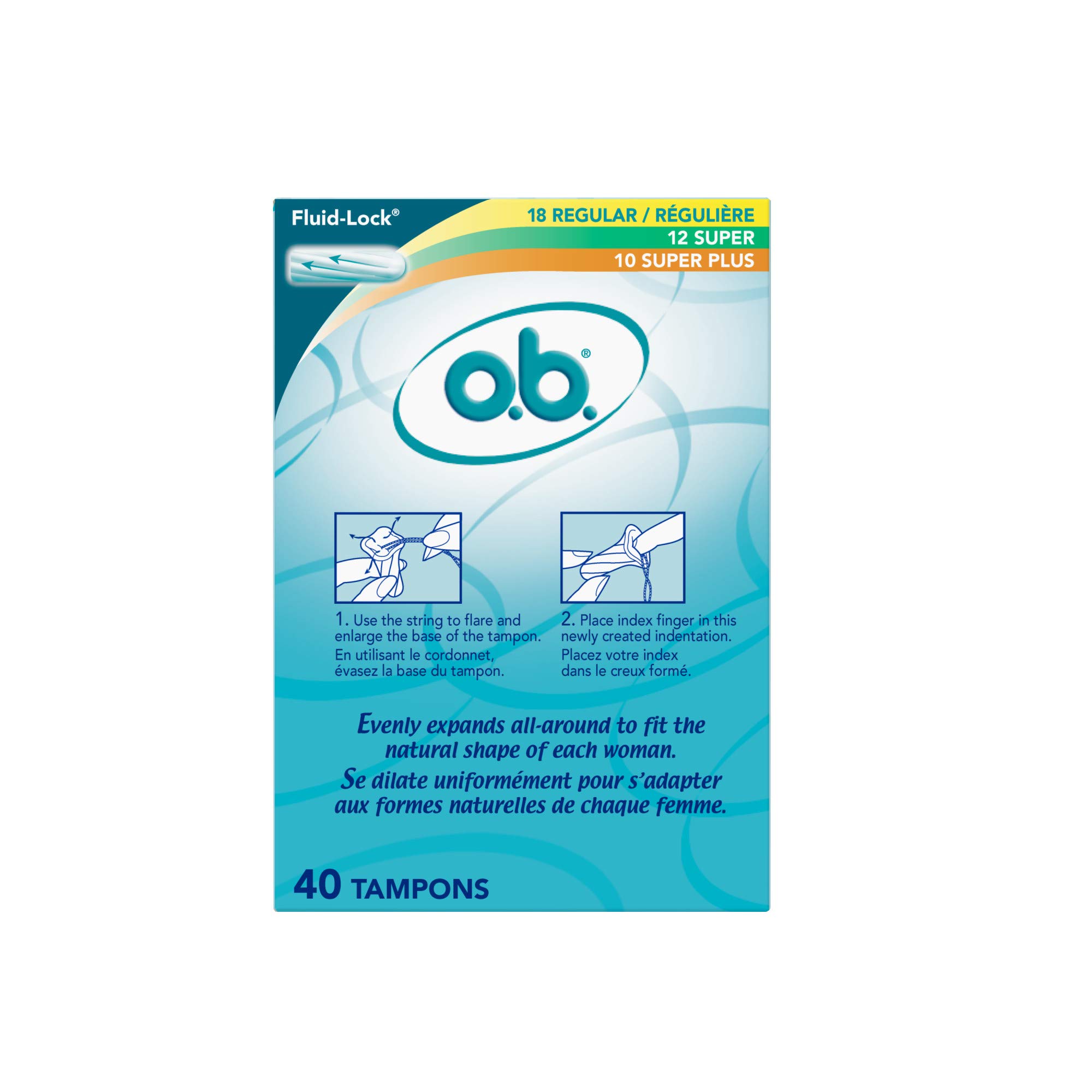 Buy o.b. Original NonApplicator Tampons, Regular, Super, & Super Plus