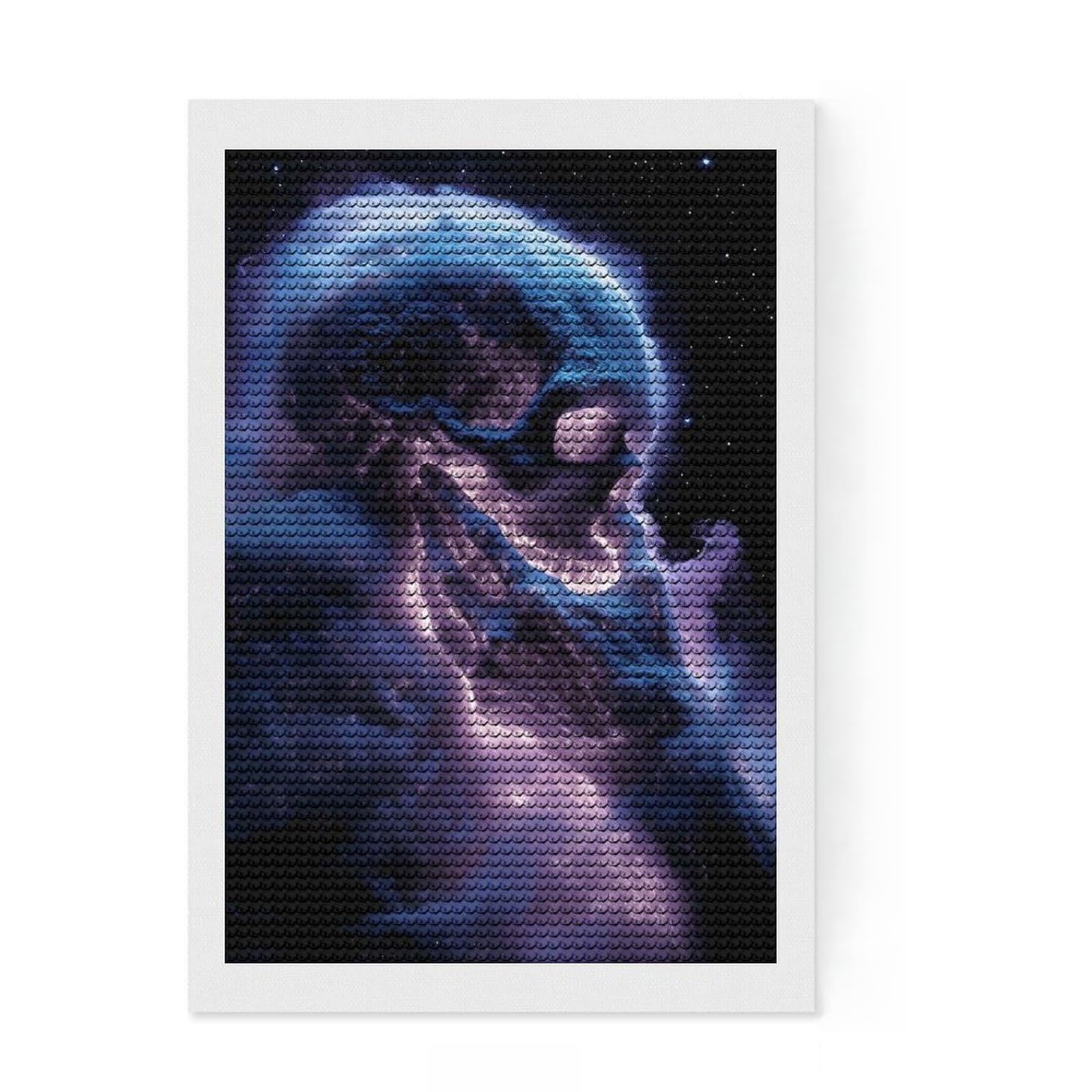 Junmoney Celestial Reaper Diamond Art Kit 8"x12", Christmas Gift, for Beginners, Easy Handmade Project, Bedroom Decor, Stress Relief Craft
