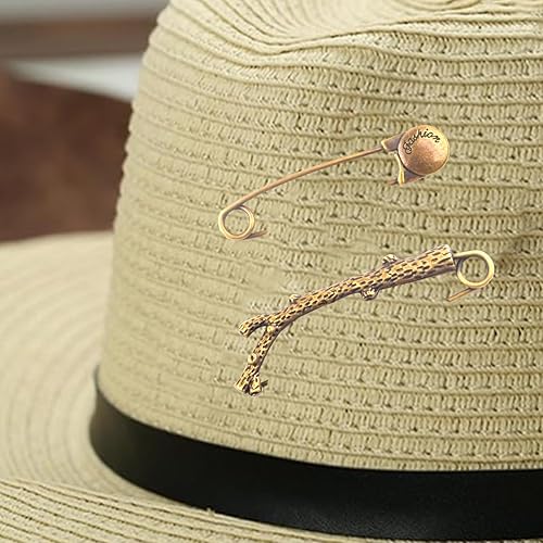 Miniatura 5 de Extra Large Safety Pins Vintage Crystal Tree Leaf Branch Brooches Big Alloy Heavy Duty Sweater Shawl Clip Brooch Pin for Clothing Dress Skirt Hat