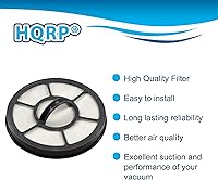 Vista 3 de HQRP Filtro de escape compatible con Eureka Airspeed EF7 EF-7 091541 se adapta a AS3000A AS3001A AS3008A AS3011A AS3030A AS3033A AS3101A AS3104A