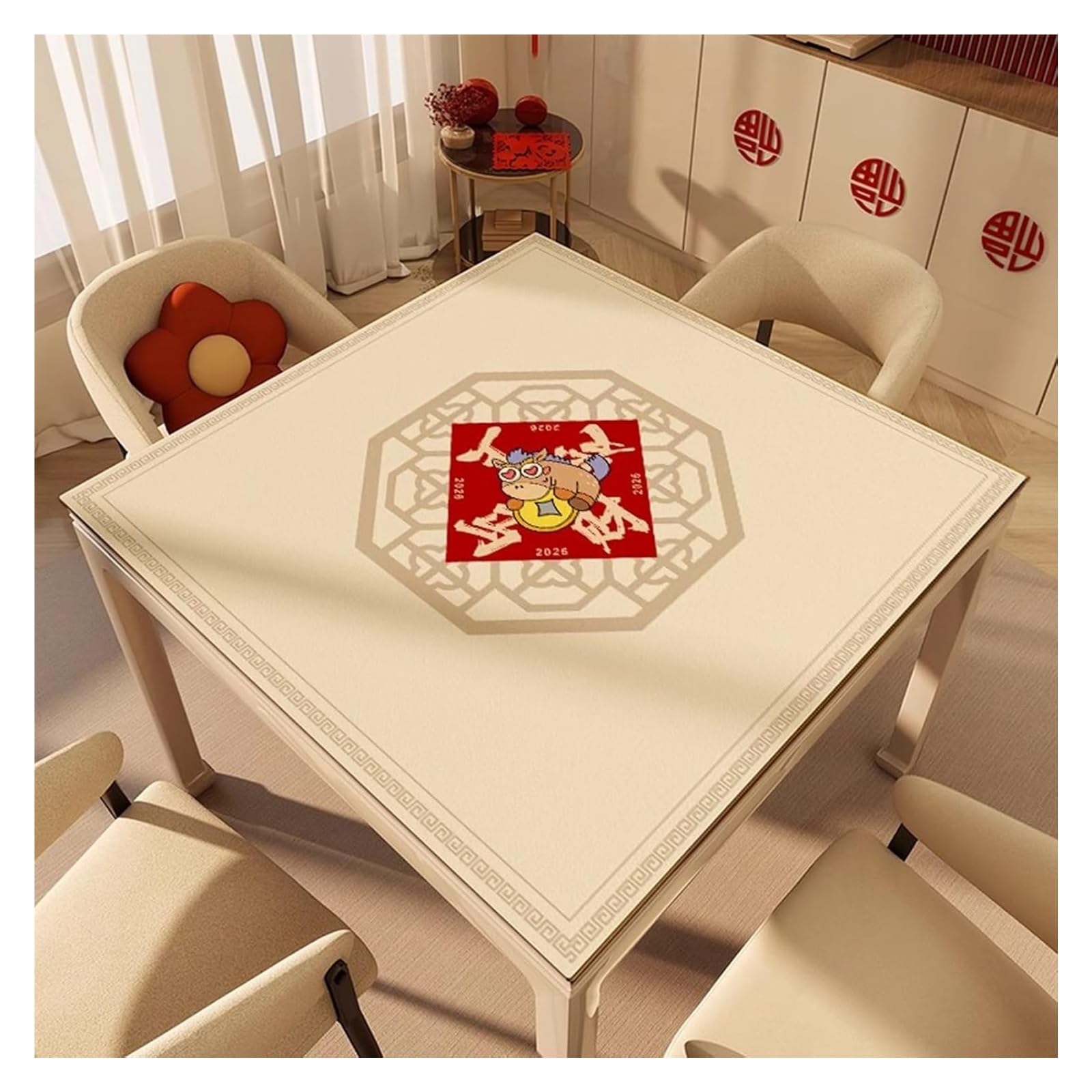 Tapis de Poker, Tapis de Jeu antidérapant avec Envers en Caoutchouc for la Maison(95cm/37.4in)