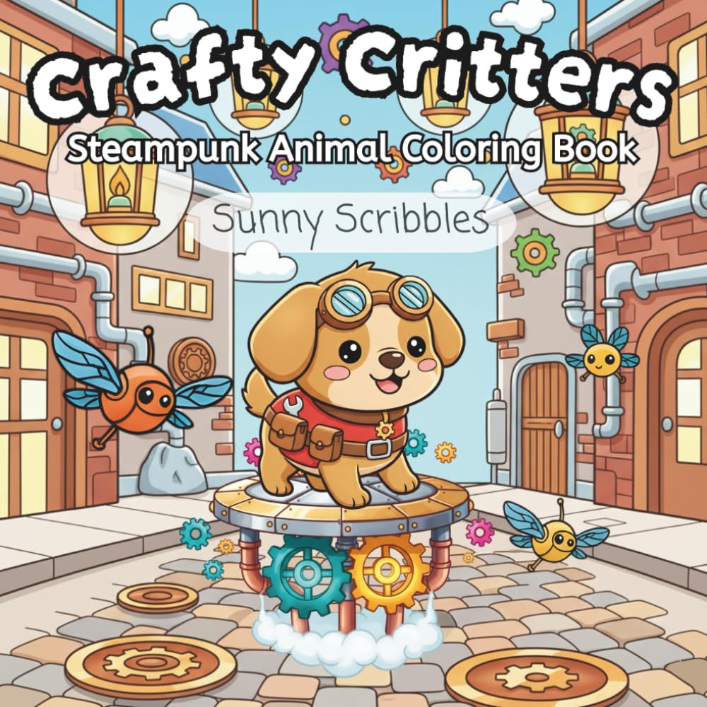 Crafty Critters: Steampunk Animal Coloring Book