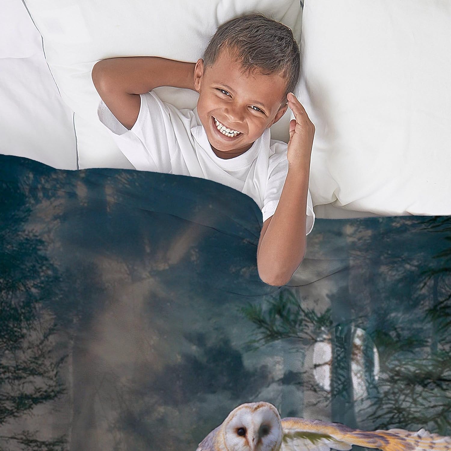 CafePress Owl at Midnight Throw Blanket Super Soft Fleece Plush Throw Blanket, 60"x50"