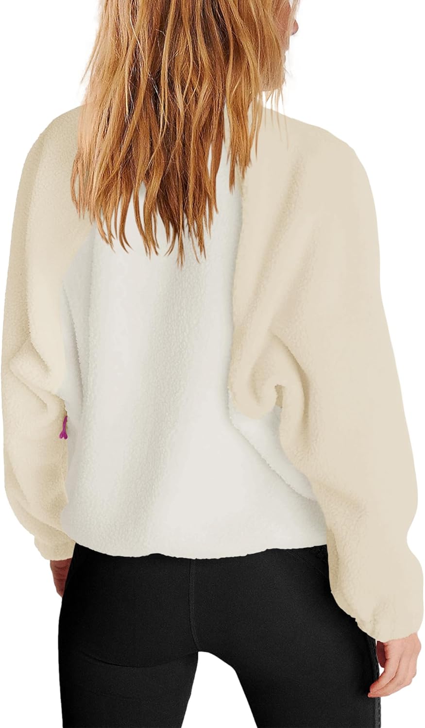 Nirovien Womens Fleece Pullover Long Sleeve Sherpa Jacket Button Down Fuzzy Sweatshirt Warm Outwear with Pockets