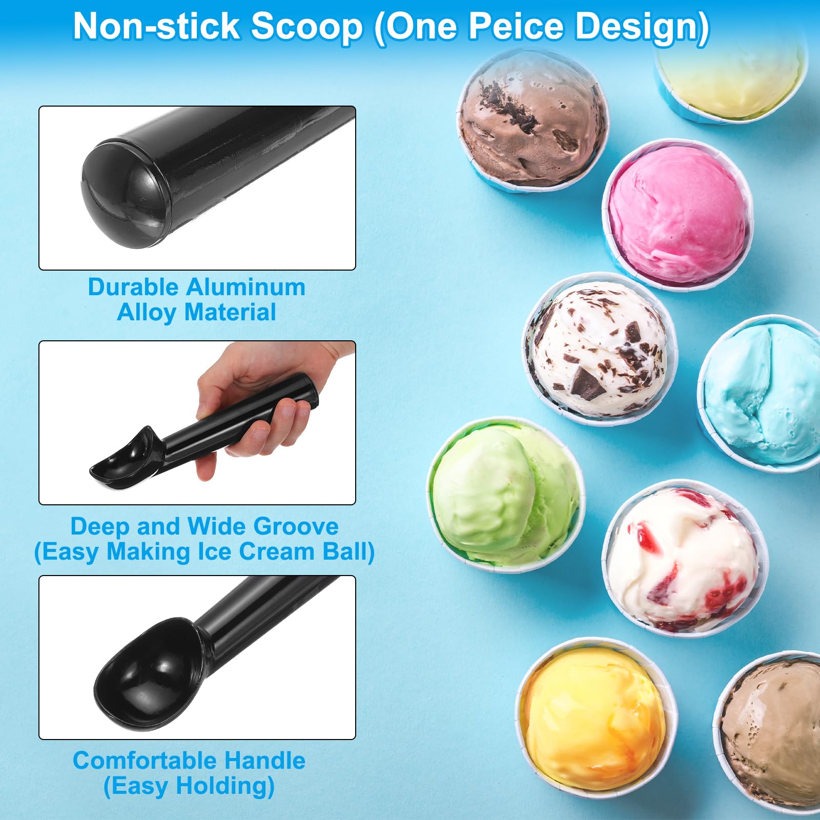 PATIKIL 7 Inches Ice Cream Scoop - Image 3
