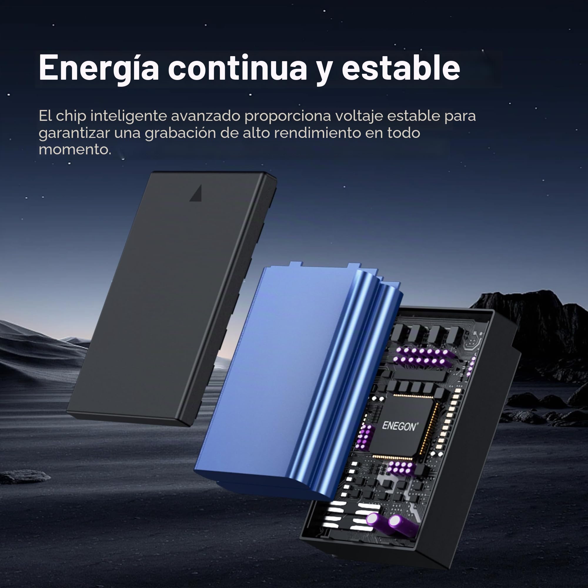 ENEGON Pack de 2 baterías LP-E17 para cámara con Cargador para Canon EOS R10, R8, RP, R50, R100, EOS 200D 77D 750D 760D 800D 8000D, M3, M5, M6, Rebel SL2, T6i, T6s, T7i
