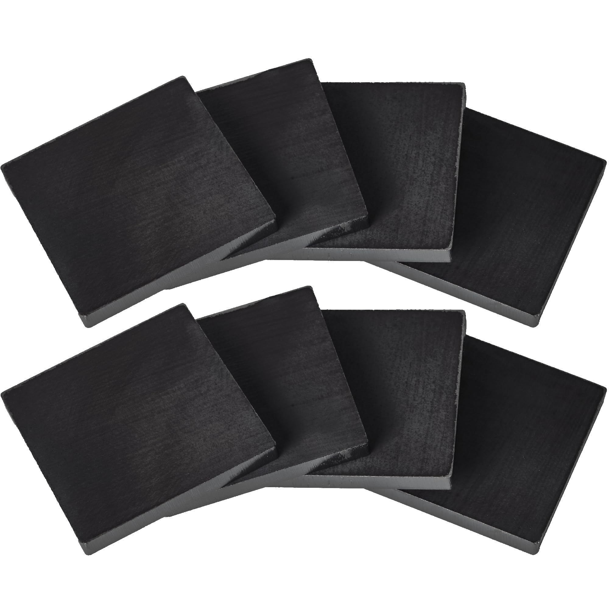 Weldable 1/4 Inch Hot Rolled Mild Steel Plate Mill Finish (3 x 3 Inch, Pack of 8) - Made in USA