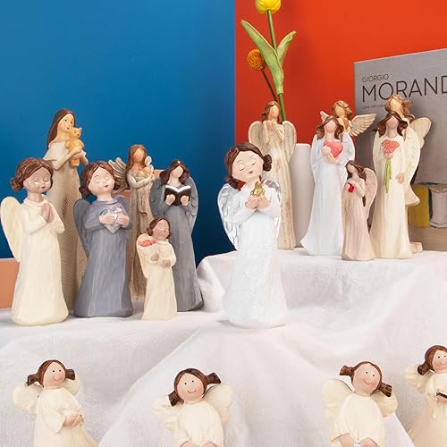 Miniatura 5 de Figuras de ángel de la guarda, estatua del ángel de la paz, un regalo único para expresar afecto, adecuado para madre, mejor amiga y decoración del