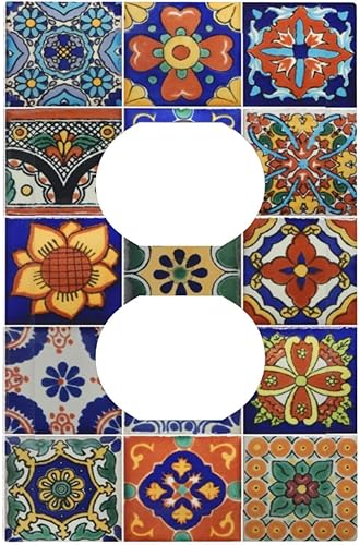 Miniatura 35 de 70s Retro Sun 1 Gang Outlet Covers Dúplex Receptáculo Hippie Hongo Placa de pared Decorativa Boho Sol Sunrise placa frontal Placa de interruptor