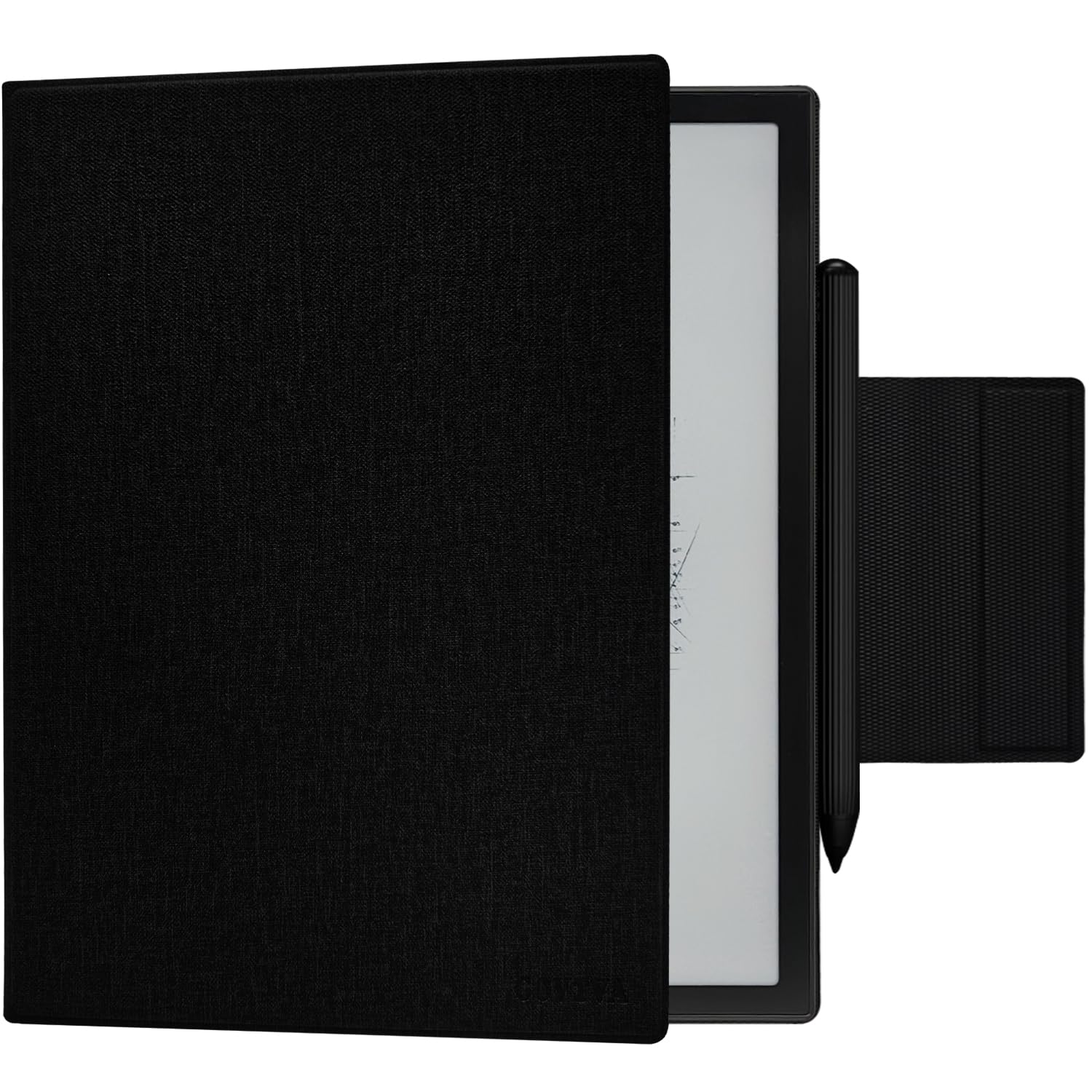 Custodia magnetica con supporto per Onyx Boox Note Air 4 C/Note Air 3 C (2024/2023) Custodia in pelle ultra sottile leggera con fibbia magnetica per penna, accensione e spegnimento automatico