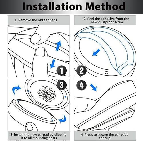 Miniatura 7 de Studio 23 - Almohadillas de repuesto para los oídos, funda de cojín compatible con Beats by Dr.Dre Studio 2.0 con cableinalámbrico y Studio 3.0