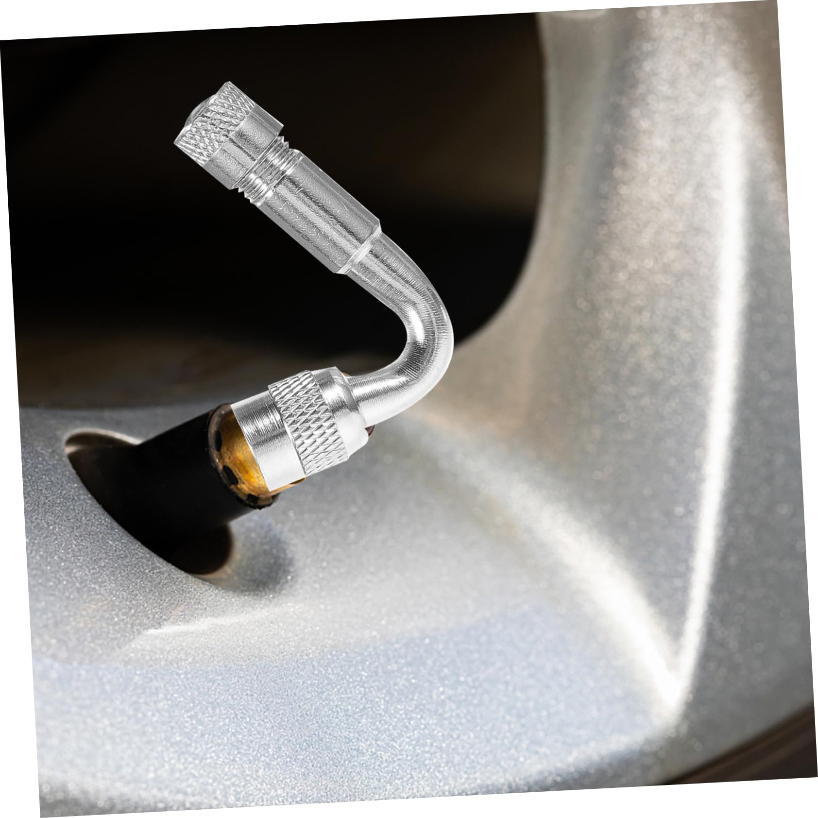 HAPINARY 3Pcs Bend Valve Extension Rods for Bike Tires Convenient Valve Adapters for Easy Inflation Angles