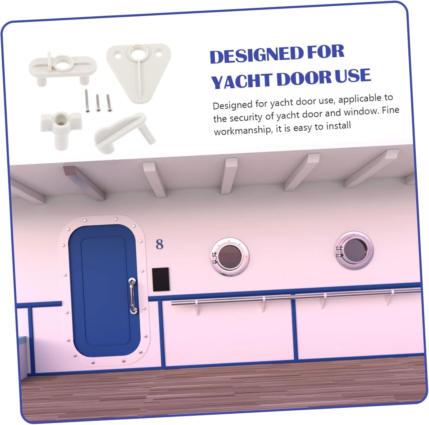 VANZACK Yacht Door Latch Replacement Boat Rv Boat Door Lock Latch Lock Pontoon Boat Replacement Boat Door Buckle